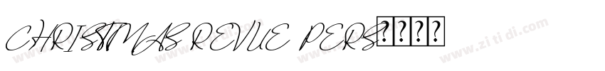 CHRISTMAS REVUE PERS字体转换